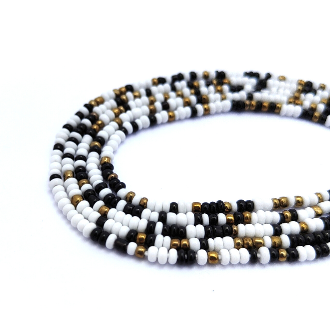 WHITE, BLACK & GOLD LUCK
