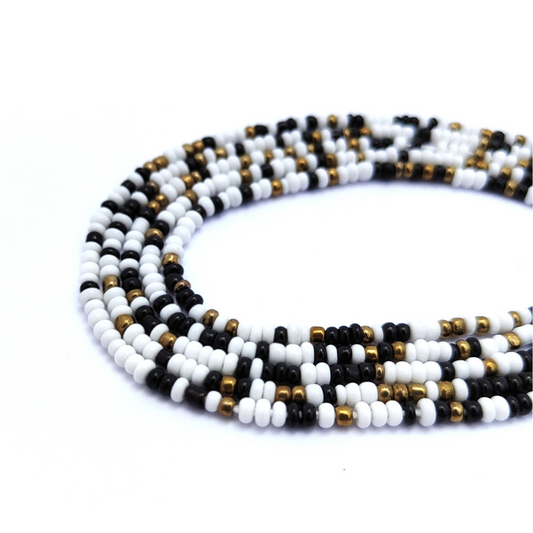WHITE, BLACK & GOLD LUCK